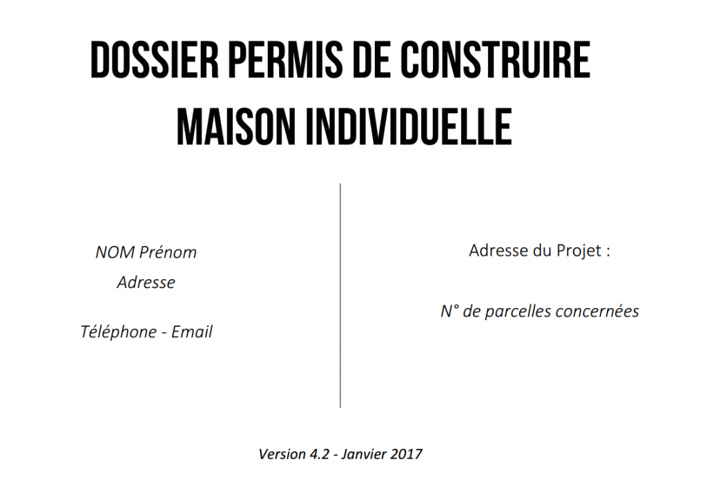 Exemple permis de construire