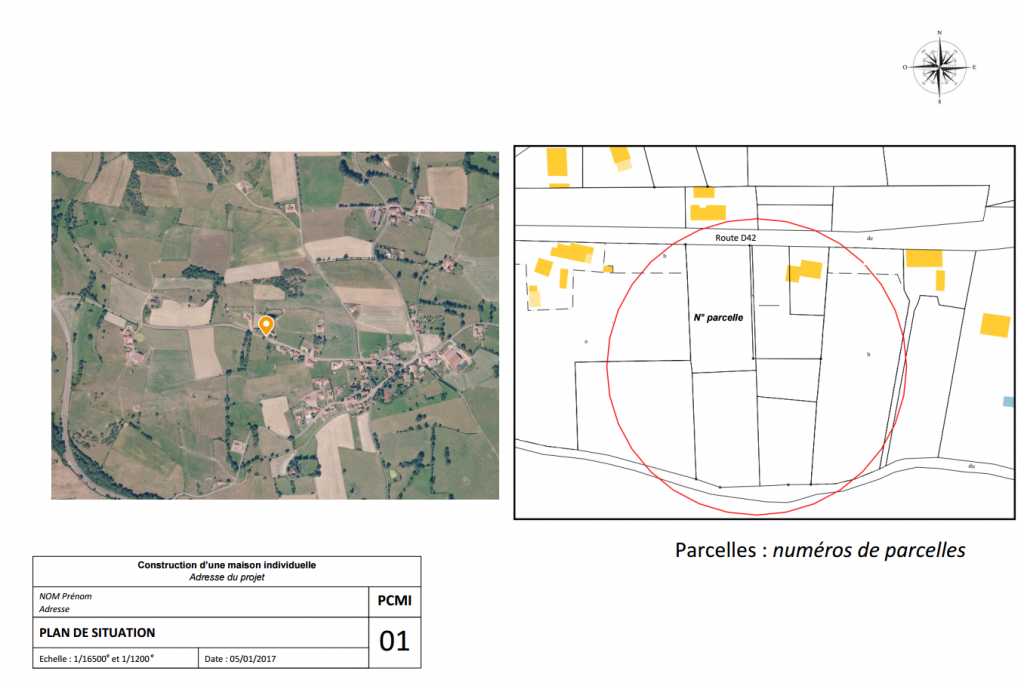 PCMI1 Plan de situation exemple