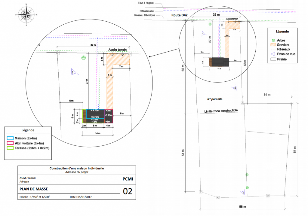 exemple PCMI 2 plan de masse