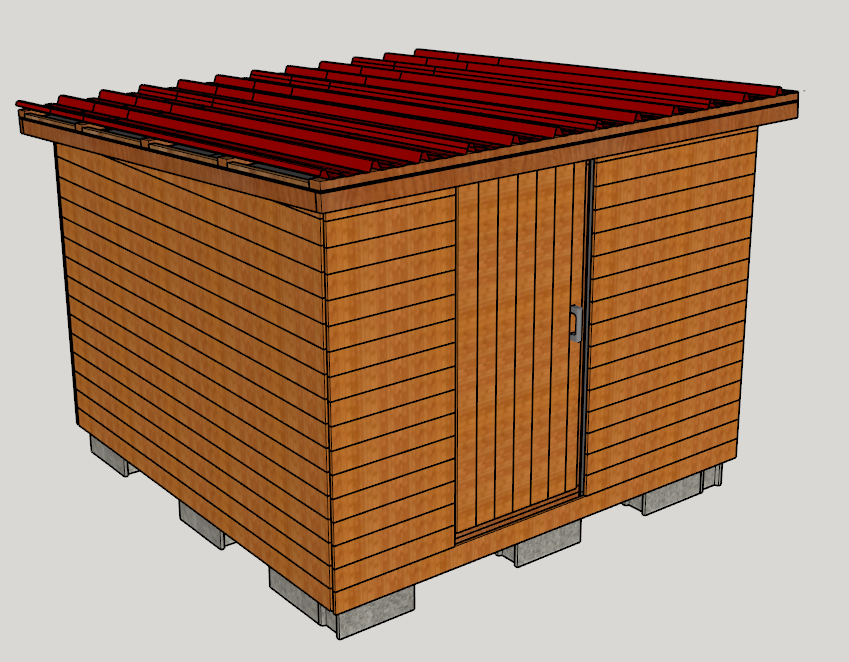 L'abri de jardin en 3D