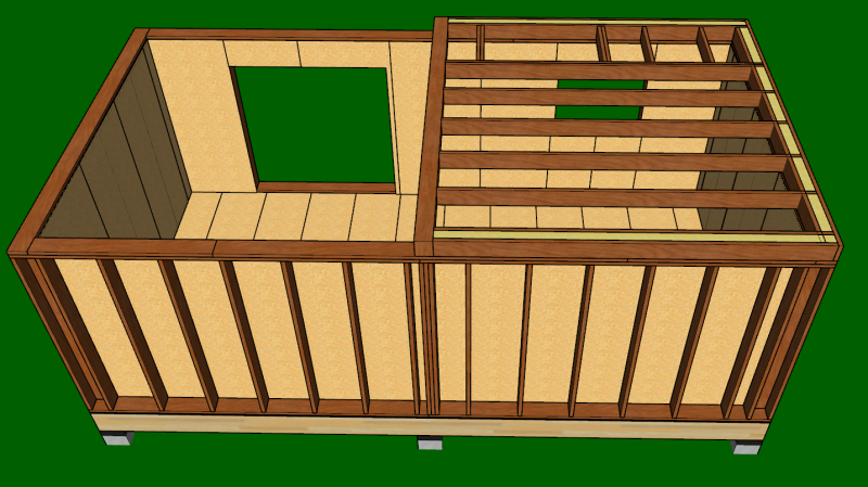 mezzanine en ossature bois