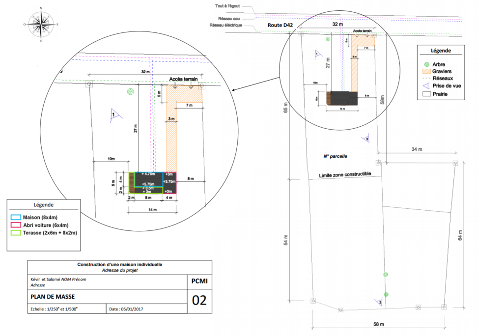 PCMI2 Plan de masse exemple