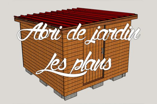 plan 3D de l'abri de jardin en bois