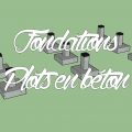 Fondations MOB plots en béton