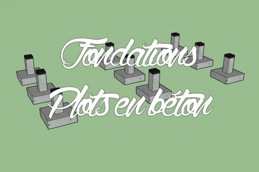 Fondations MOB plots en béton