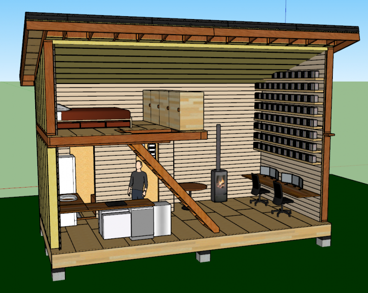 Plan aménagement tiny house