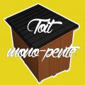 toit mono-pente en bac acier