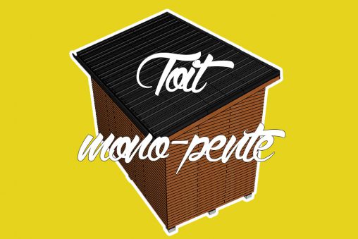 toit mono-pente en bac acier