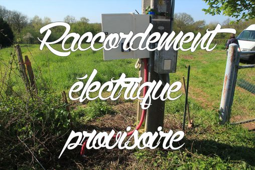 Raccordement électrique provisoire compteur de chantier