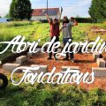 Fondations et dalle bois de l'abri de jardin