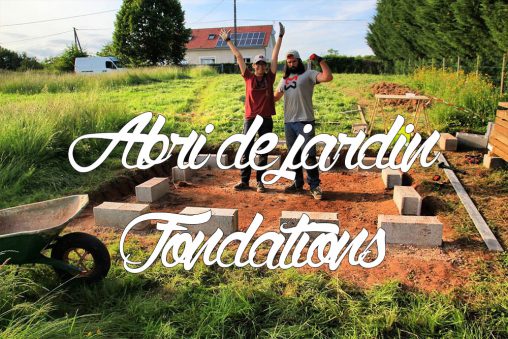 Fondations et dalle bois de l'abri de jardin