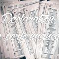 Déclaration de performances