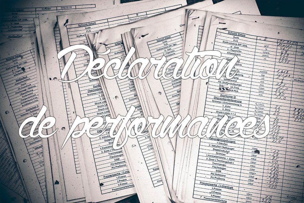 Déclaration de performances