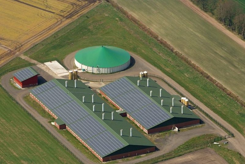Centrale de production de biogaz