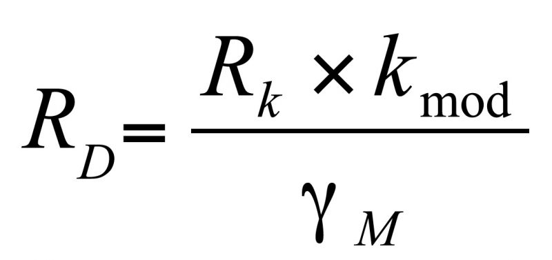 Formule eurocode calcul de la résistance d'une vis à bois