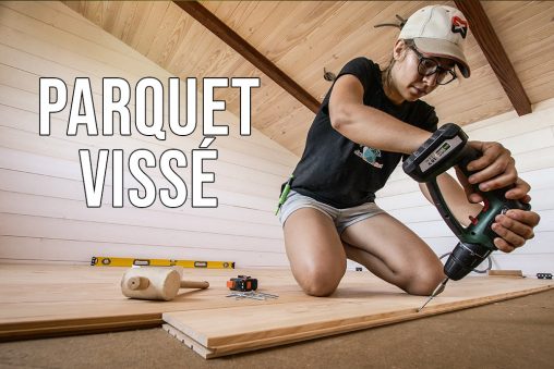 Pose parquet vissé
