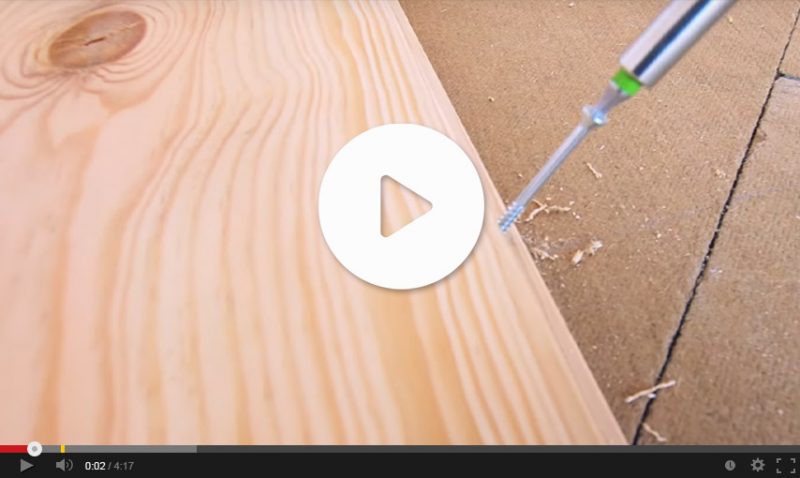 Vidéo pose de parquet vissé