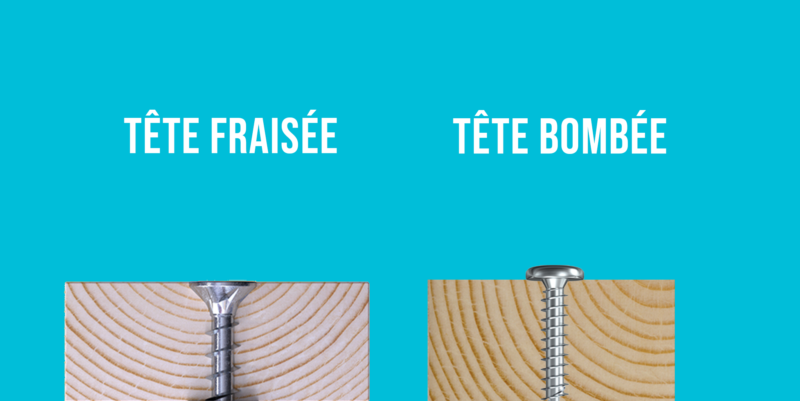 Tête de vis bombé ou tête de vis fraisée ?