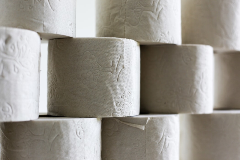Pile de papier toilette