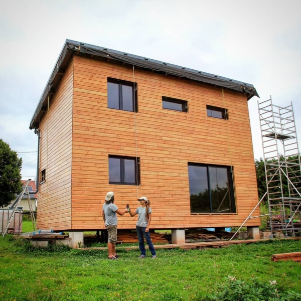 Echafaudage maison en bois