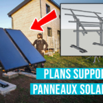Plans support panneaux solaire inclinable