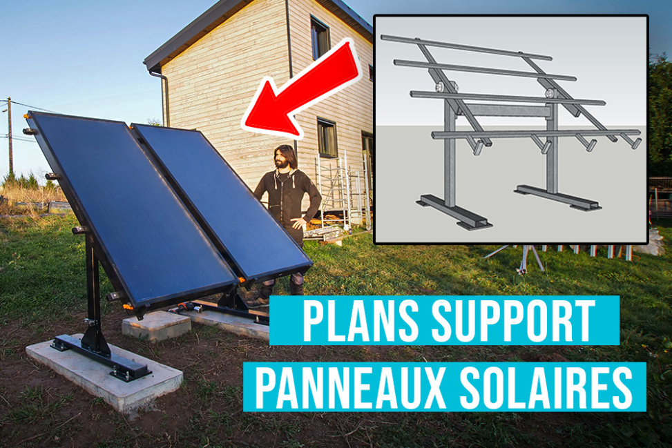 Plans support panneaux solaire inclinable