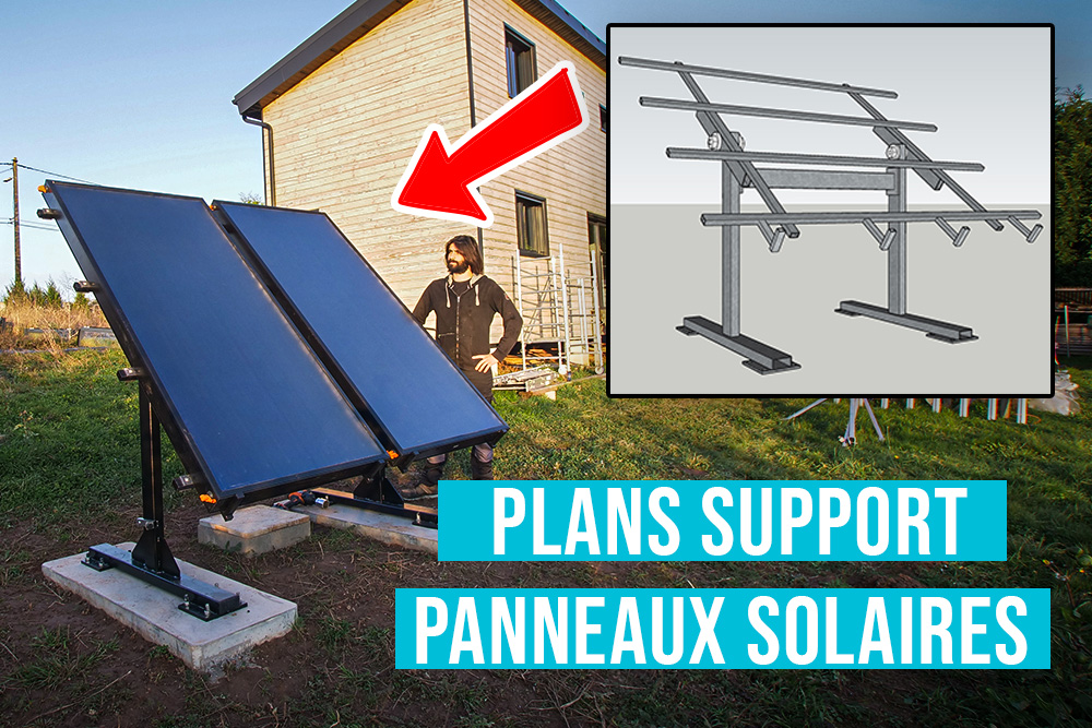 Plans de mon Support à Panneaux solaire inclinable